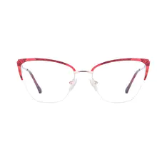Cat-eye Gradient Red Eyeglasses