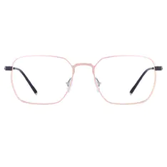Square Gold Eyeglasses