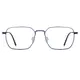 Square Silver Eyeglasses