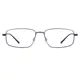 Rectangle Gray Eyeglasses