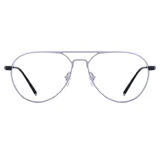 Aviator Silver Eyeglasses