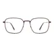 Rectangle Brown Eyeglasses