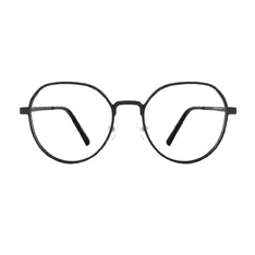 Geometric Black Eyeglasses