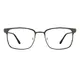 Rectangle Matte Black Eyeglasses