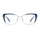 Square Blue Eyeglasses
