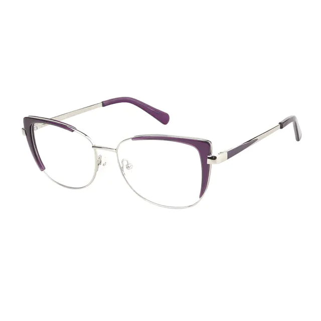 Square Purple Eyeglasses