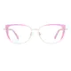 Square Pink Eyeglasses