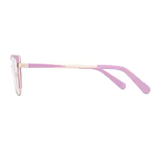 Square Pink Eyeglasses