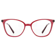 Square Red Eyeglasses