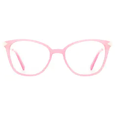Square Pink Eyeglasses
