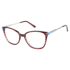 Square Striped Eyeglasses