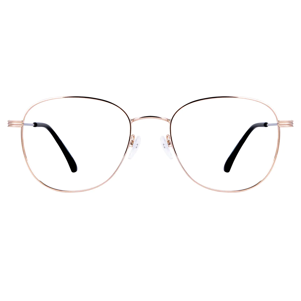 Round Rose Gold Eyeglasses