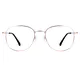 Round Rose Gold Eyeglasses