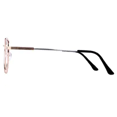 Round Rose Gold Eyeglasses