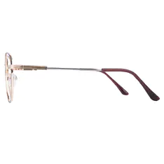 Round Black/Gold Eyeglasses