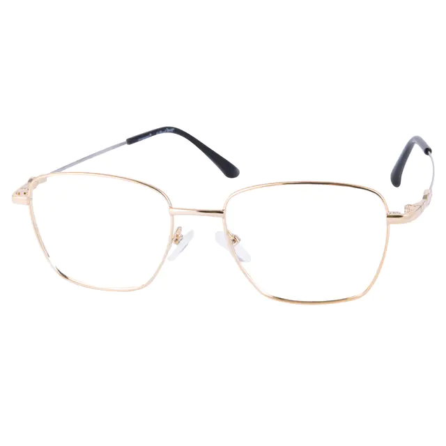 Square Gold Eyeglasses