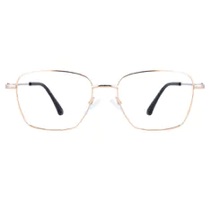 Square Gold Eyeglasses