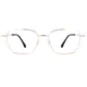 Square Gold Eyeglasses