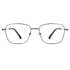 Square Silver Eyeglasses