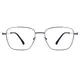 Square Silver Eyeglasses