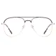 Aviator Brown/Gold Eyeglasses