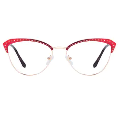 Cat-eye Red Eyeglasses