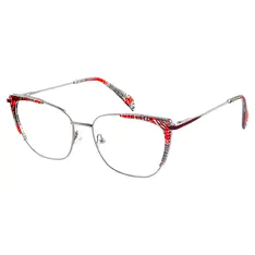 Square Ruby Tortoiseshell Eyeglasses