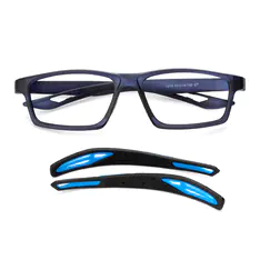 Rectangle Blue Eyeglasses