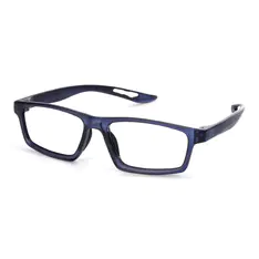 Rectangle Blue Eyeglasses