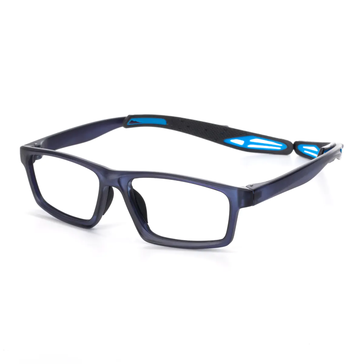 Rectangle Blue Eyeglasses