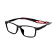 Rectangle Black/Red Sport Eyeglasses