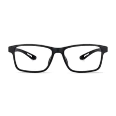 Rectangle Black/Red Sport Eyeglasses