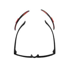 Rectangle Black/Red Sport Eyeglasses