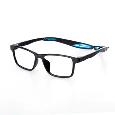 Rectangle Black/Blue Sport Eyeglasses