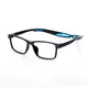 Rectangle Black/Blue Sport Eyeglasses