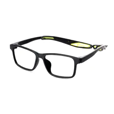 Rectangle Black/Yellow Sport Eyeglasses