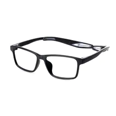Rectangle Black/Gray Sport Eyeglasses