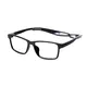 Rectangle Black/Gray Sport Eyeglasses