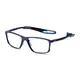Rectangle Blue Sport Eyeglasses