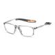Rectangle Gray Sport Eyeglasses