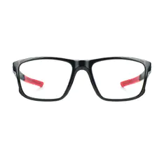 Rectangle Black/Red Eyeglasses