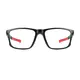 Rectangle Black/Red Eyeglasses