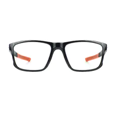 Rectangle Black/Orange Eyeglasses