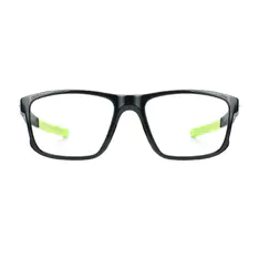 Rectangle Black/Green Eyeglasses