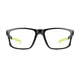 Rectangle Black/Green Eyeglasses