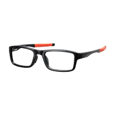 Rectangle Black/Orange Sport Eyeglasses