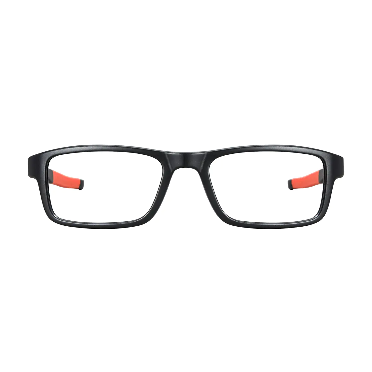 Rectangle Black/Orange Sport Eyeglasses