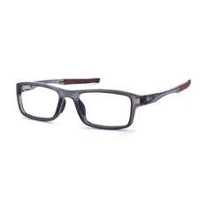 Rectangle Bright Gray/Wine Sport Eyeglasses