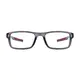 Rectangle Bright Gray/Wine Sport Eyeglasses