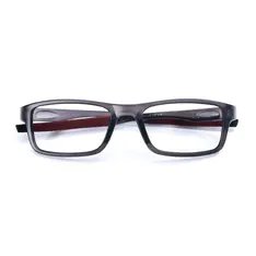 Rectangle Bright Gray/Wine Sport Eyeglasses